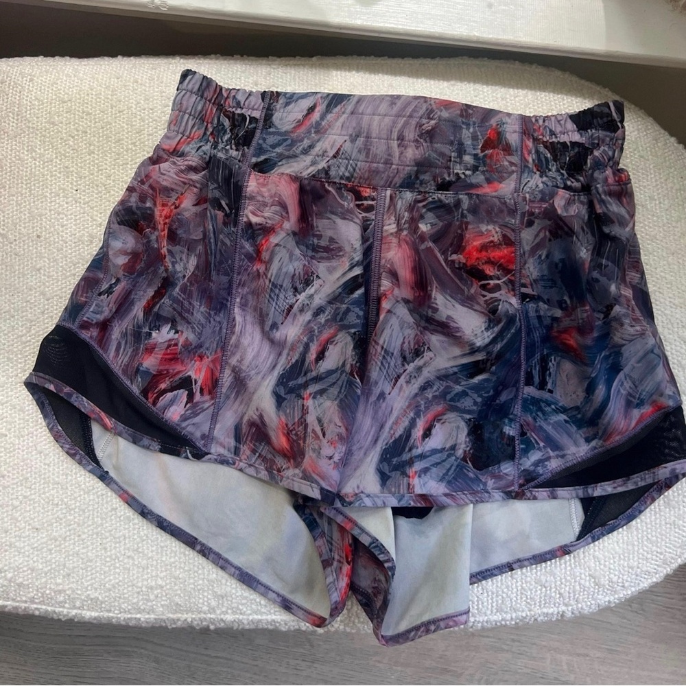 lululemon athletica Multicolor Patterned Athletic Shorts